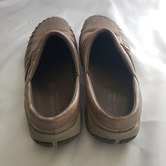 Merrell Encore Slip On Mule Slides Brindle Grayish Brown Womens 7 Pleated - Picture 4 of 11